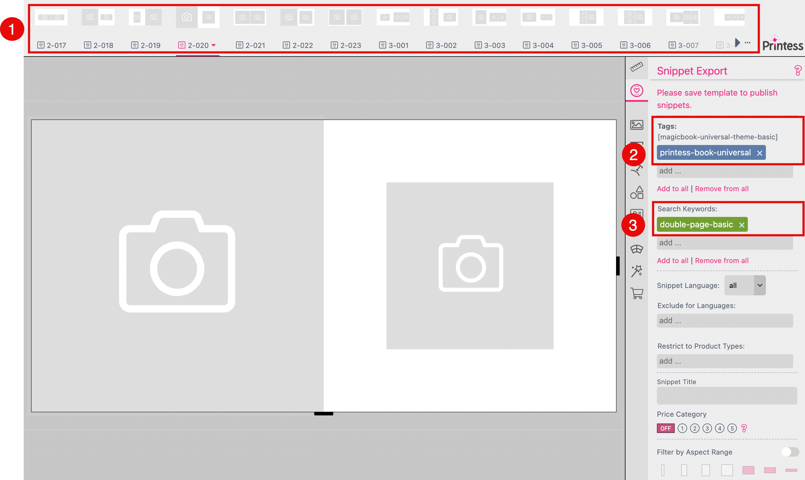 Basic Layout Snippet Magic Photo Book