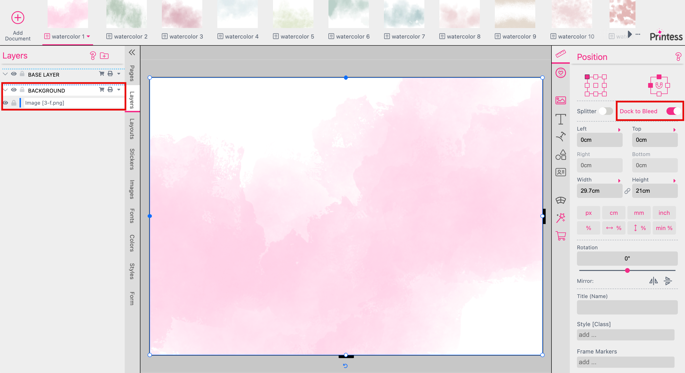 Background Layout Snippet Magic Photo Book