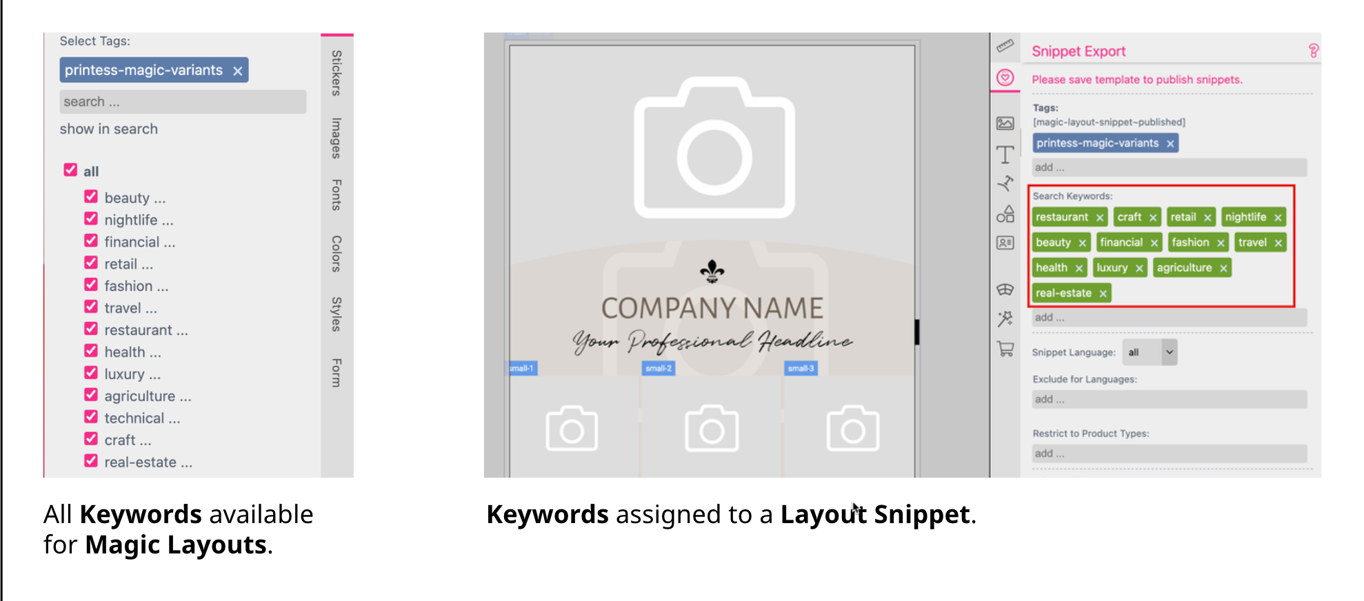 Magic Layout Color Schemes