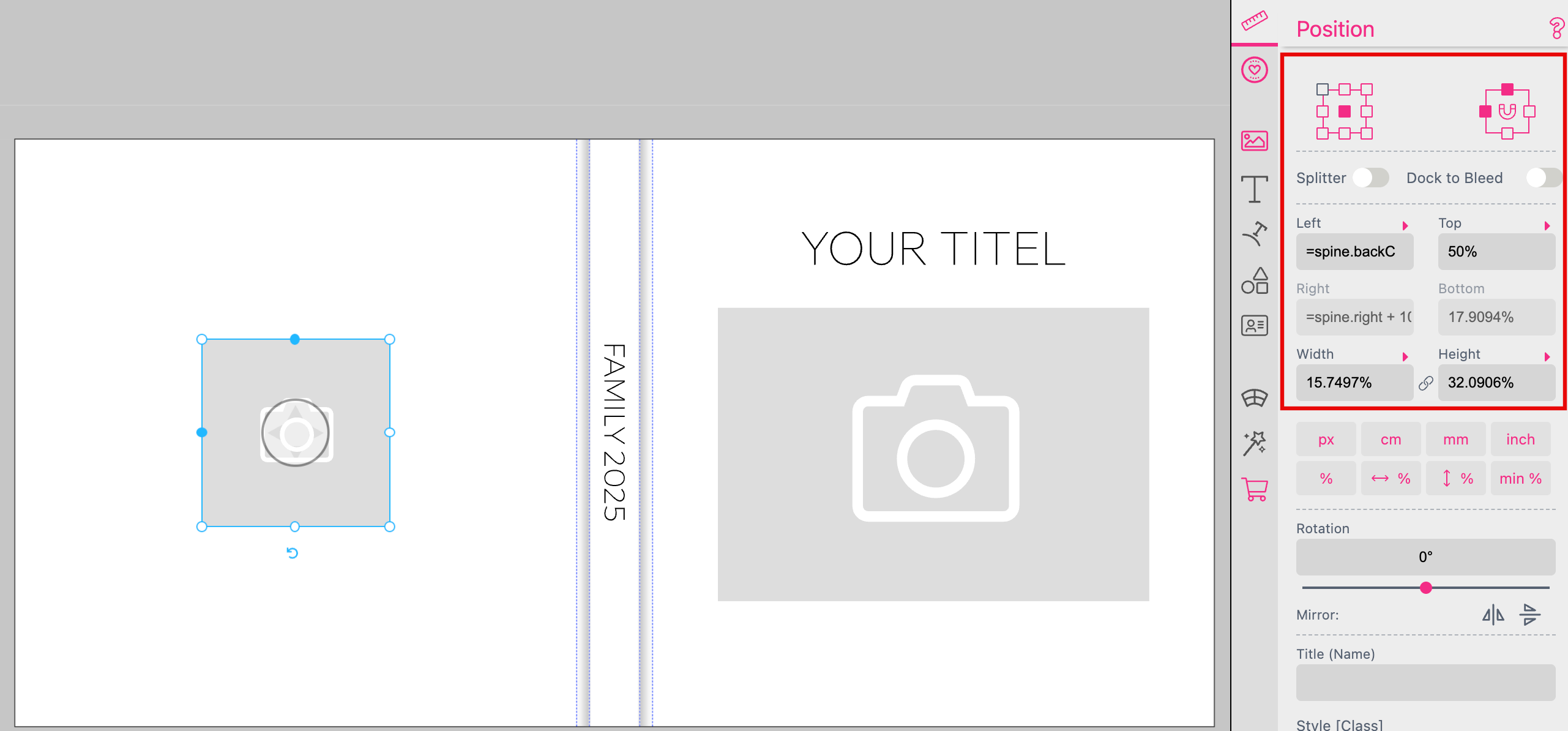 Positioning Back Side Design