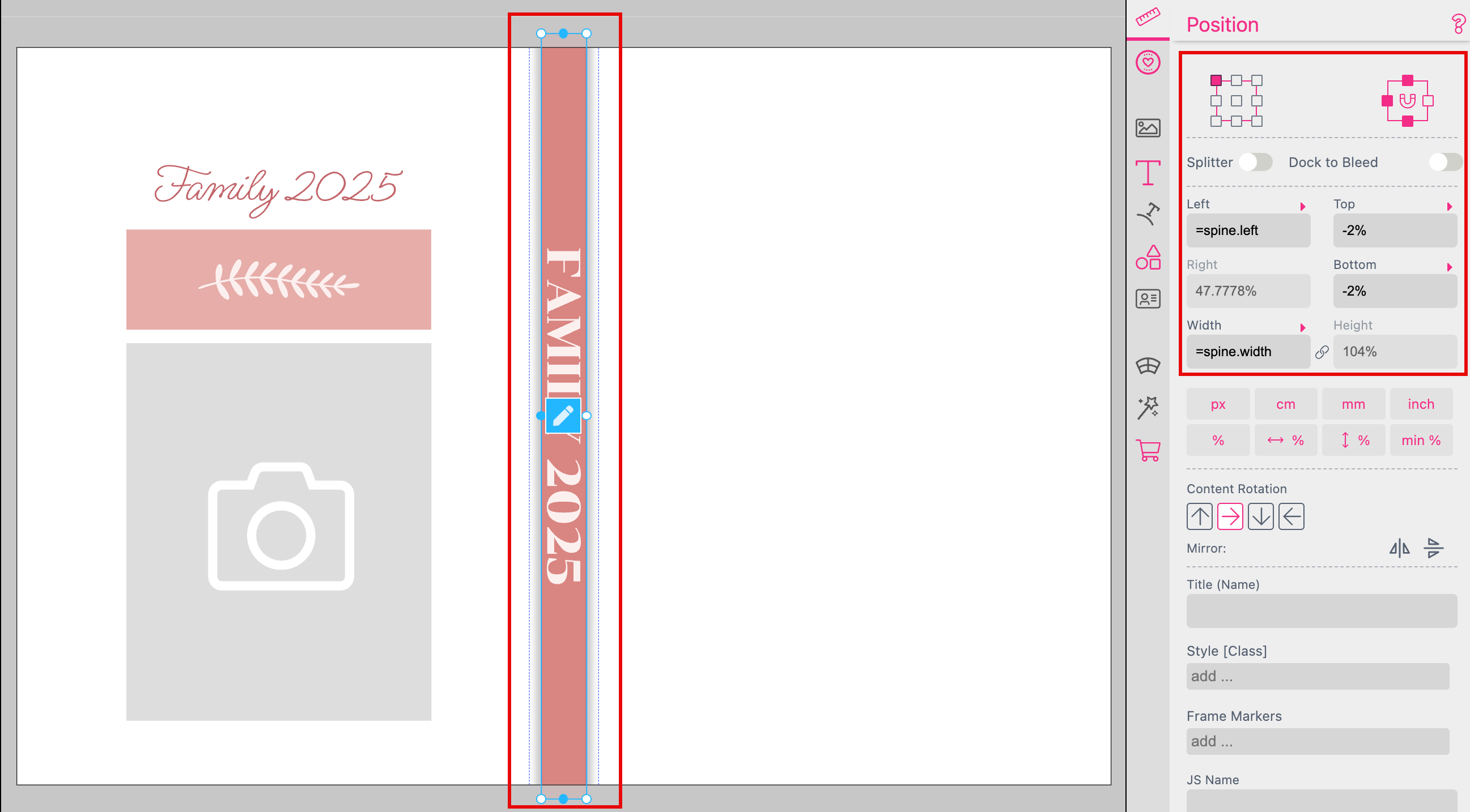 Positioning Spine Design