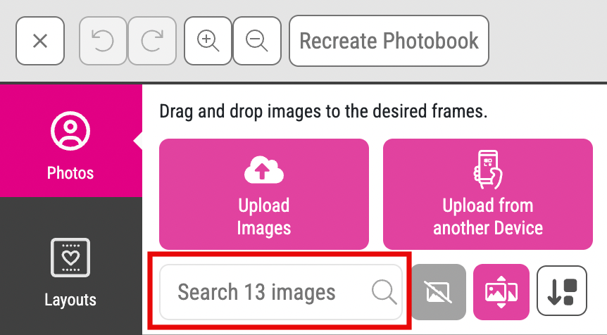 Search Image Bar Buyer Side