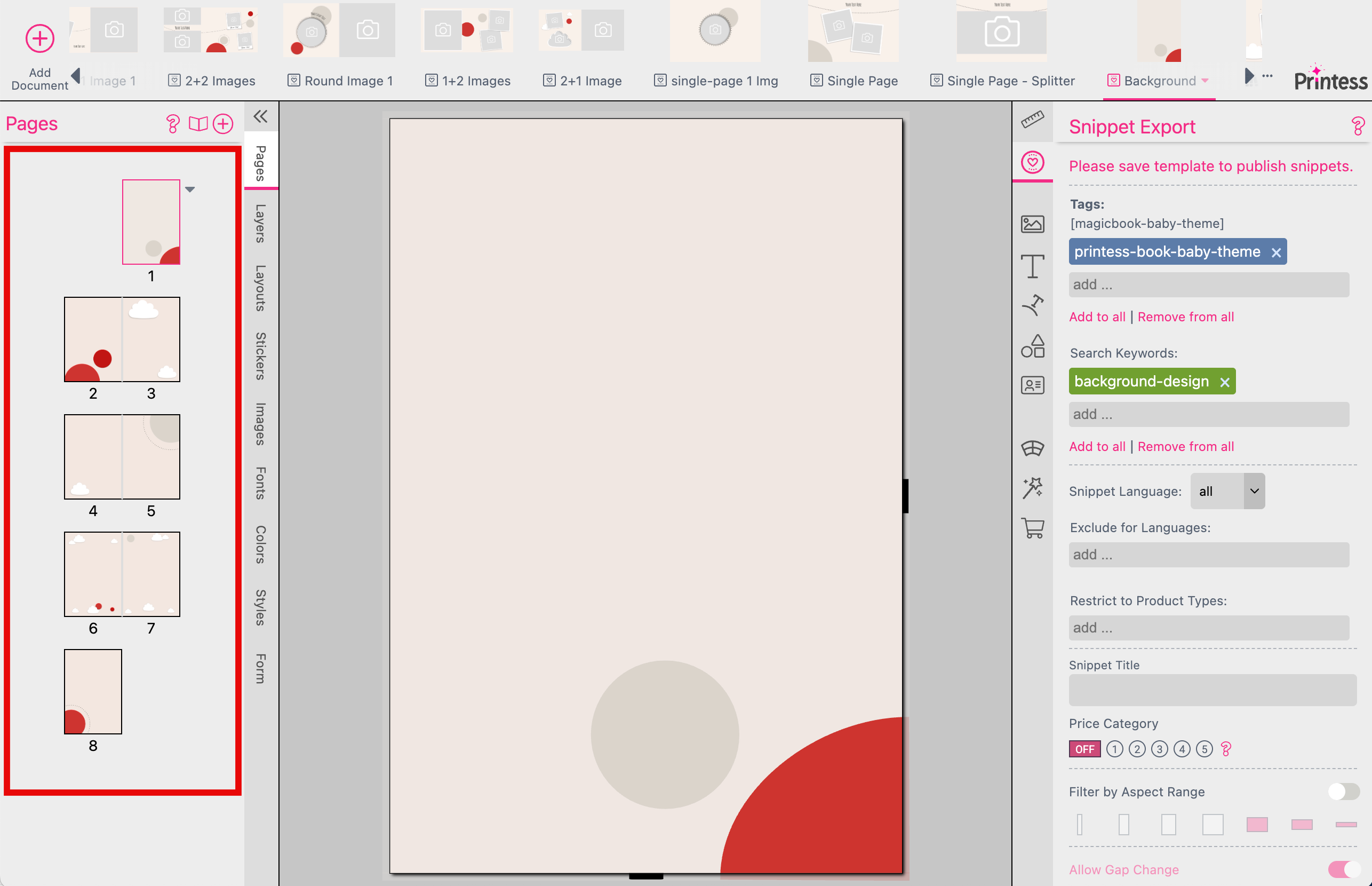 Baby Theme Background Document