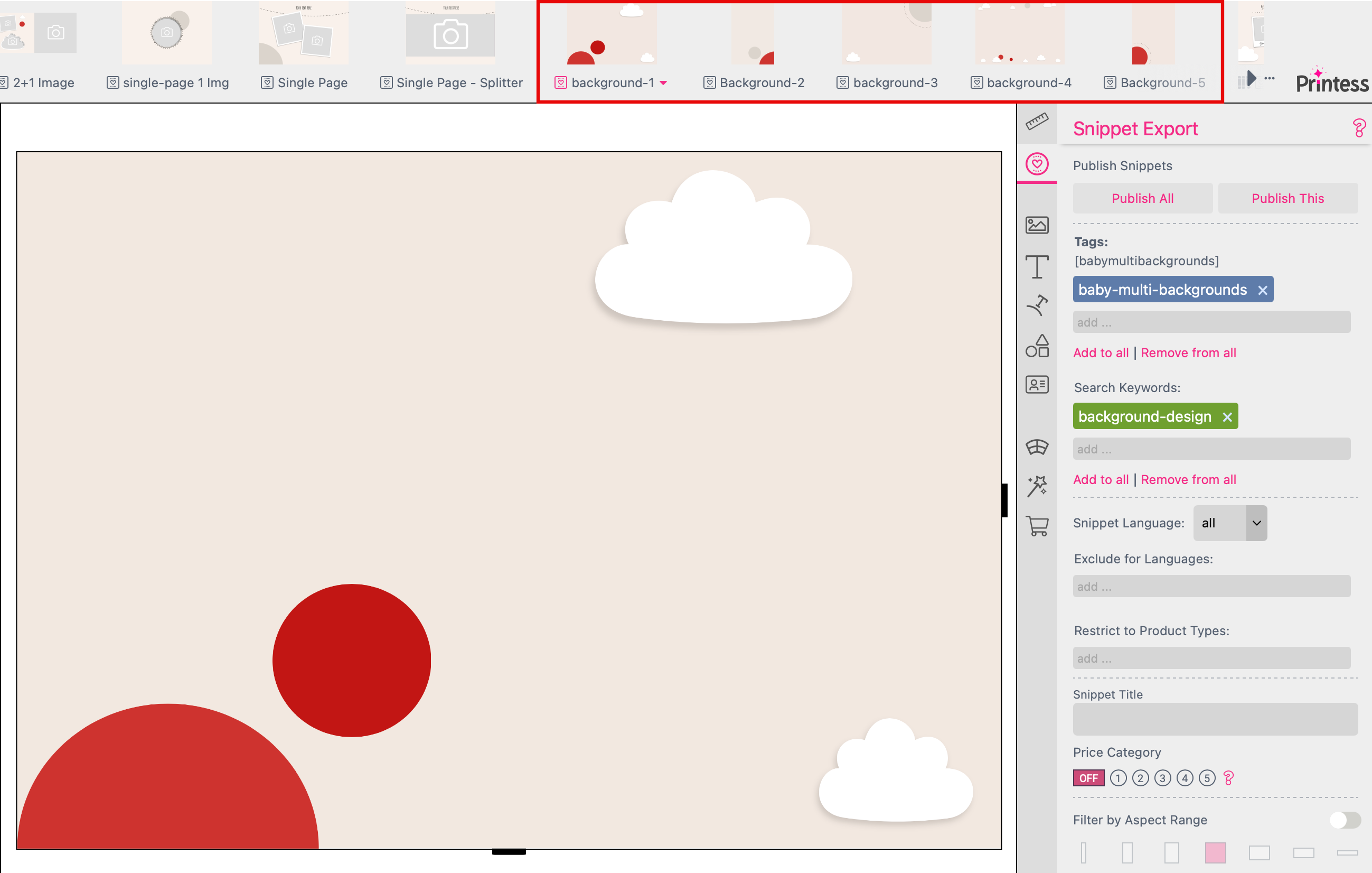 Baby Theme Multiple Background Document
