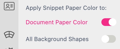Apply paper color