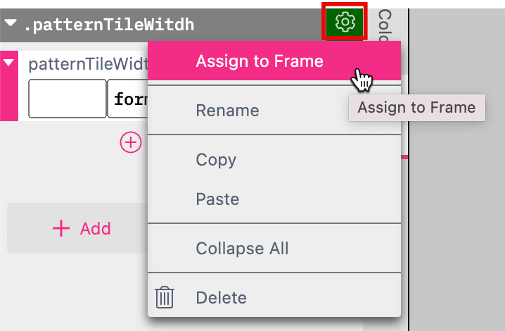 Add Pattern Tile Width Style To Sub Document Frame